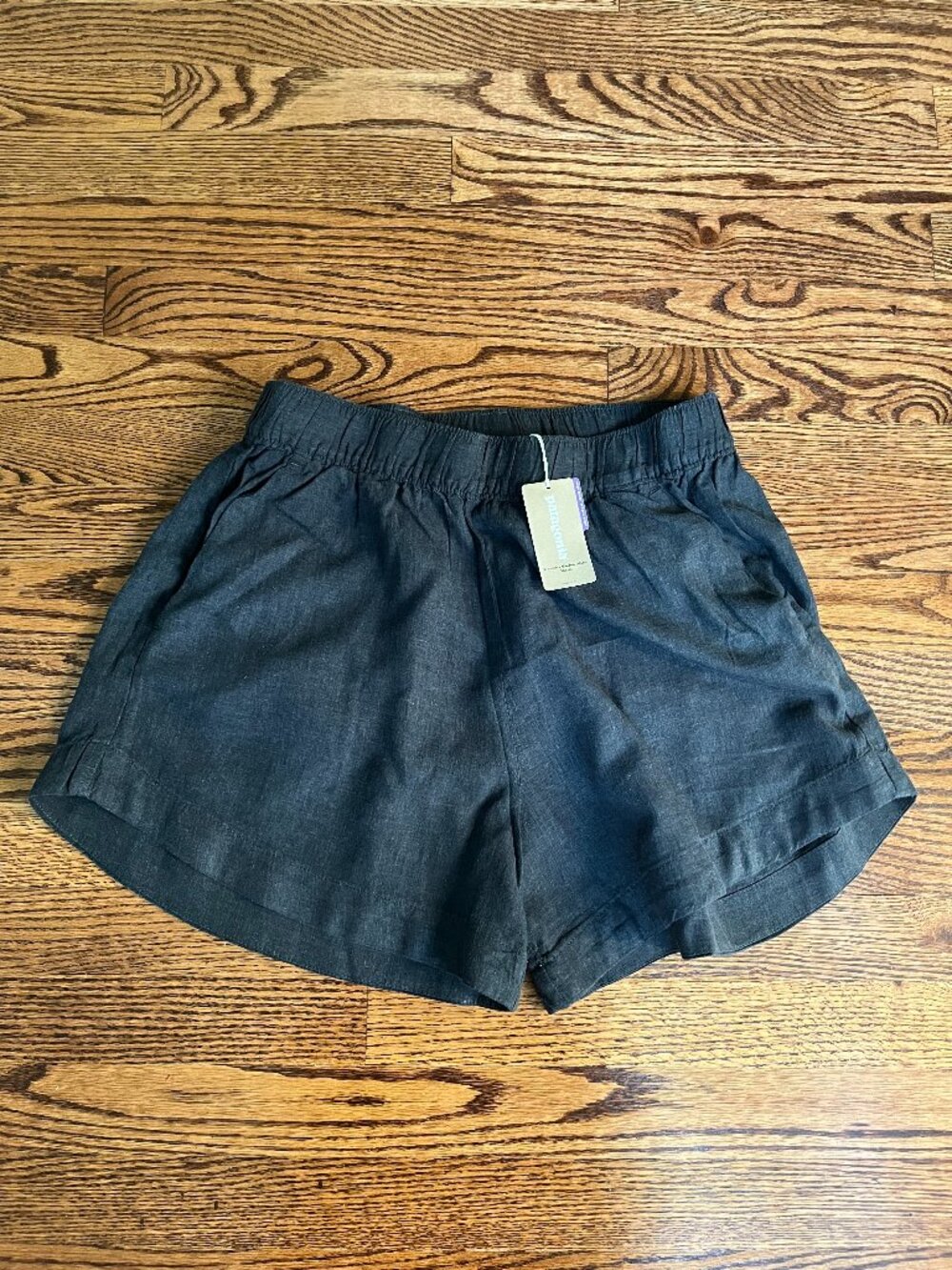 New! Patagonia Women’s Garden Island Shorts Medium Whole Weave: Ink Black NWT